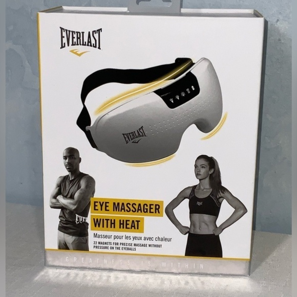 Everlasting Eye Massager With Heat Migraines Eye Strain Sinus Pressure NIB
